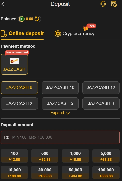 pkr188 deposit