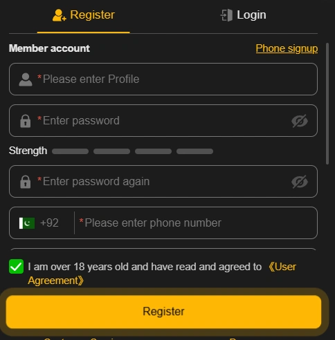 register pkr188